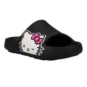 Brand new Hello Kitty Black Cushion Slides Sandals